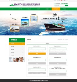 邦得捷運網站效果圖 深圳網絡公司打造的現代化網站設計